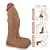 Realistic big dildo Corajoso - Pinto de borracha realístico flexível com ventosa - 38 x 11,5cm - cor bege - Imagem 5