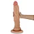 Realistic big dildo Titan - Pinto de borracha realístico flexível com ventosa - 38 x 8cm - cor bege - Imagem 1