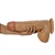 Realistic big dildo Poderoso - Pinto de borracha realístico flexível com ventosa - 32 x 10cm - cor bege - Imagem 3