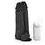 Realistic big dildo Duplo Amigos- Pinto de borracha realístico para dupla penetração vaginal e anal flexível com escroto, vibrador e ventosa - 18,9x6,9cm - cor preta - Imagem 6
