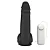 Realistic big dildo Duplo Amigos- Pinto de borracha realístico para dupla penetração vaginal e anal flexível com escroto, vibrador e ventosa - 18,9x6,9cm - cor preta - Imagem 5