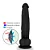 Realistic big dildo Jiboia - Pinto de borracha realístico flexível com escroto e ventosa - 31x6cm - cor preta - Imagem 5