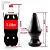 Realistic big butt plug Sputinik  - Plug Anal Grande Flexível 27,5 x 11,5cm - cor preto - Imagem 2