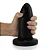 Realistic big butt plug Foguete - Plug Anal Grande Flexível 16,5 x 5,8cm - cor preto - Imagem 1