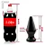 Realistic big butt plug Soyus - Plug Anal Grande Flexível 23x9,5cm - cor preto - Imagem 2
