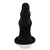 Realistic big butt plug Escalonado - Plug Anal Grande Flexível 23x8cm - cor preto - Imagem 6