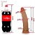 Realistic big dildo Fabuloso - Pinto de borracha realístico flexível com ventosa - 30x6,8cm - cor bege - Imagem 3