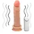 Realistic big dildo Jueves - Pinto de borracha realístico com vibrador e ventosa - 19 x 4,5cm - cor bege - Imagem 3