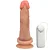 Realistic big dildo Miércoles - Pinto de borracha realístico com vibrador e ventosa - 15 x 4,5cm - cor bege - Imagem 5