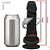 Realistic big dildo Miércoles - Pinto de borracha realístico com vibrador e ventosa - 15 x 4,5cm - cor preta - Imagem 2
