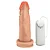 Realistic big dildo Lindo - Pinto de borracha realístico com vibrador e ventosa - 14,5 x 4cm - cor bege - Imagem 4