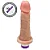 Realistic big dildo Miércoles - Pinto de borracha realístico flexível com vibrador recarregável - 15x4,5cm - cor bege - Imagem 1