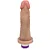 Realistic big dildo Miércoles - Pinto de borracha realístico flexível com vibrador recarregável - 15x4,5cm - cor bege - Imagem 5