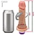 Realistic big dildo Miércoles - Pinto de borracha realístico flexível com vibrador recarregável - 15x4,5cm - cor bege - Imagem 2