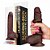 SLIDY LIFE TRUE - PÊNIS REALÍSTICO DUPLA CAMADA BELISCÁVEL 7'0 - 17,7x3,6CM - COR CHOCOLATE - Imagem 1