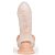 BEING FETISH PENIS ENHANCER - Capa Peniana M com Anel para o Escroto e Texturas Internas em Nódulos - cor transparente - Imagem 4