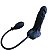 Pump Play - Pênis em silicone inflável com ventosa - 17.0 X 3.8 cm - cor preta - Imagem 2