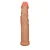 Realistic big dildo Ejaculador - Pinto de borracha realístico flexível com ventosa e ejacula - 17,5x3,5cm - cor bege - Imagem 5