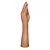 Realistic big dildo Hand Finger - Mão Erótica Realística - 37 x 7,2cm - cor bege - Imagem 5