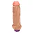 Realistic big dildo King Kong - Pinto de borracha realístico flexível com vibrador recarregável - 22x5,5cm - cor bege - Imagem 6