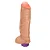 Realistic big dildo King Kong - Pinto de borracha realístico flexível com vibrador recarregável - 22x5,5cm - cor bege - Imagem 5
