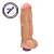 Realistic big dildo King Kong - Pinto de borracha realístico flexível com vibrador recarregável - 22x5,5cm - cor bege - Imagem 1