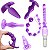 Kit com 1 Plug Jelly e 5 Plug Anal / 1 Dedeira - Imagem 1