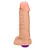 Realistic big dildo Fast - Pinto de borracha realístico flexível com vibrador recarregável - 16 x 3,5cm - cor bege - Imagem 4