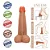 Realistic big dildo Longo - Pinto de borracha realístico flexível com ventosa - 28 x 8,3cm - cor bege - Imagem 3
