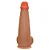 Realistic big dildo Longo - Pinto de borracha realístico flexível com ventosa - 28 x 8,3cm - cor bege - Imagem 7