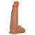 Realistic big dildo Longo - Pinto de borracha realístico flexível com ventosa - 28 x 8,3cm - cor bege - Imagem 5