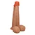 Realistic big dildo Longo - Pinto de borracha realístico flexível com ventosa - 28 x 8,3cm - cor bege - Imagem 4