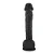Realistic big dildo Cabeção - Pinto de borracha realístico flexível com escroto e ventosa - 31x6cm - cor preta - Imagem 7