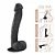 Realistic big dildo Cabeção - Pinto de borracha realístico flexível com escroto e ventosa - 31x6cm - cor preta - Imagem 5