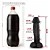 Realistic big dildo Valentinho - Pinto de borracha realístico flexível com escroto e ventosa - 26x6,4cm - cor preta - Imagem 3