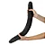 Realistic big dildo Duplex - Pinto de borracha realístico flexível com duas pontas - 60x6cm - cor preta - Imagem 2