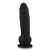 Realistic big dildo Baguete - Pinto de borracha realístico flexível com escroto e ventosa - 24x5,5cm - cor preta - Imagem 7