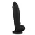 Realistic big dildo Baguete - Pinto de borracha realístico flexível com escroto e ventosa - 24x5,5cm - cor preta - Imagem 6