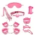 Kit Sado Bondage 8 itens - cor rosa - Imagem 1