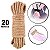 Corda shibari para bondage sado de fibra Natural - 20 Metros - Imagem 1