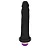 Realistic big dildo Jueves - Pinto de borracha realístico flexível com vibrador - 19x4,5cm - cor preta - Imagem 1