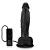 Realistic big dildo Queridão - Pinto de borracha realístico flexível com escroto, vibrador e ventosa - 22x5cm - cor preta - Imagem 4