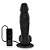 Realistic big dildo Queridão - Pinto de borracha realístico flexível com escroto, vibrador e ventosa - 22x5cm - cor preta - Imagem 8