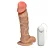 Realistic big dildo Apolo - Pinto de borracha realístico com escroto, vibrador e ventosa - 20x4,5cm - cor bege - Imagem 6