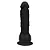 Realistic big dildo Eros Ejaculador - Pinto de borracha realístico flexível com escroto, ventosa e ejacula - 20x4,5cm - cor preta - Imagem 5