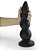 Realistic big butt plug Graduado GG - Plug Anal Grande Flexível 30x8,3cm - cor preto - Imagem 1