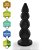 Realistic big butt plug Graduado GG - Plug Anal Grande Flexível 30x8,3cm - cor preto - Imagem 5