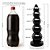 Realistic big butt plug Graduadão - Plug Anal Grande Flexível 37x9,3cm - cor preto - Imagem 2