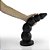 Realistic big butt plug Graduadão - Plug Anal Grande Flexível 37x9,3cm - cor preto - Imagem 4