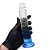 Pênis realístico de silicone transparente com ventosa - 19,5 X 3,8Cm - cor azul - Imagem 2